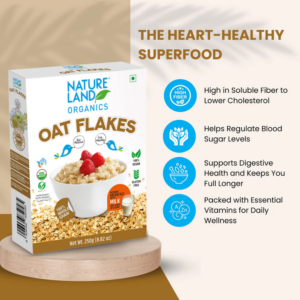 Nature Land Organics Oat Flakes