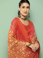 Ahalyaa Women's Traditional wear Saree - Mustard
