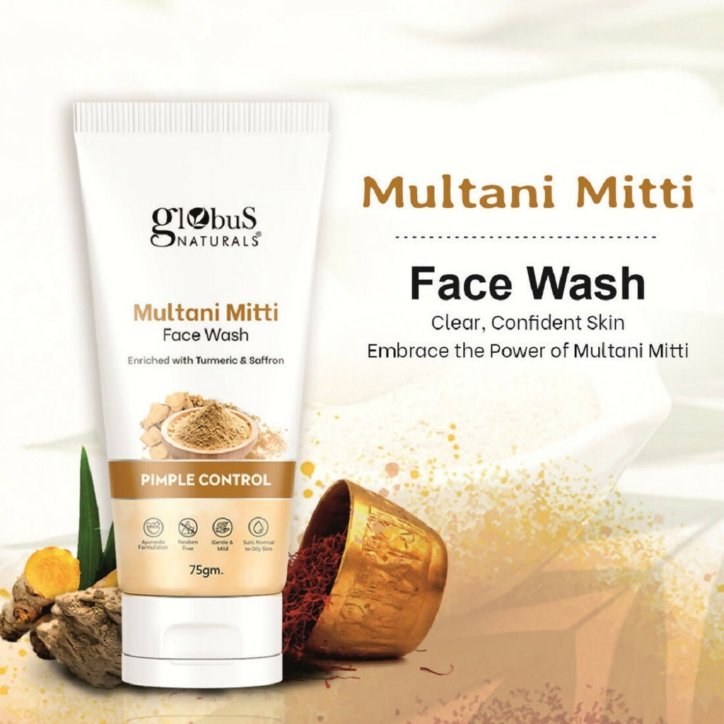 Globus Naturals Multani Mitti Face Wash - Distacart