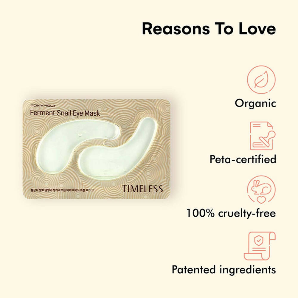Tonymoly Timeless Ferment Snail Eye Mask - Distacart