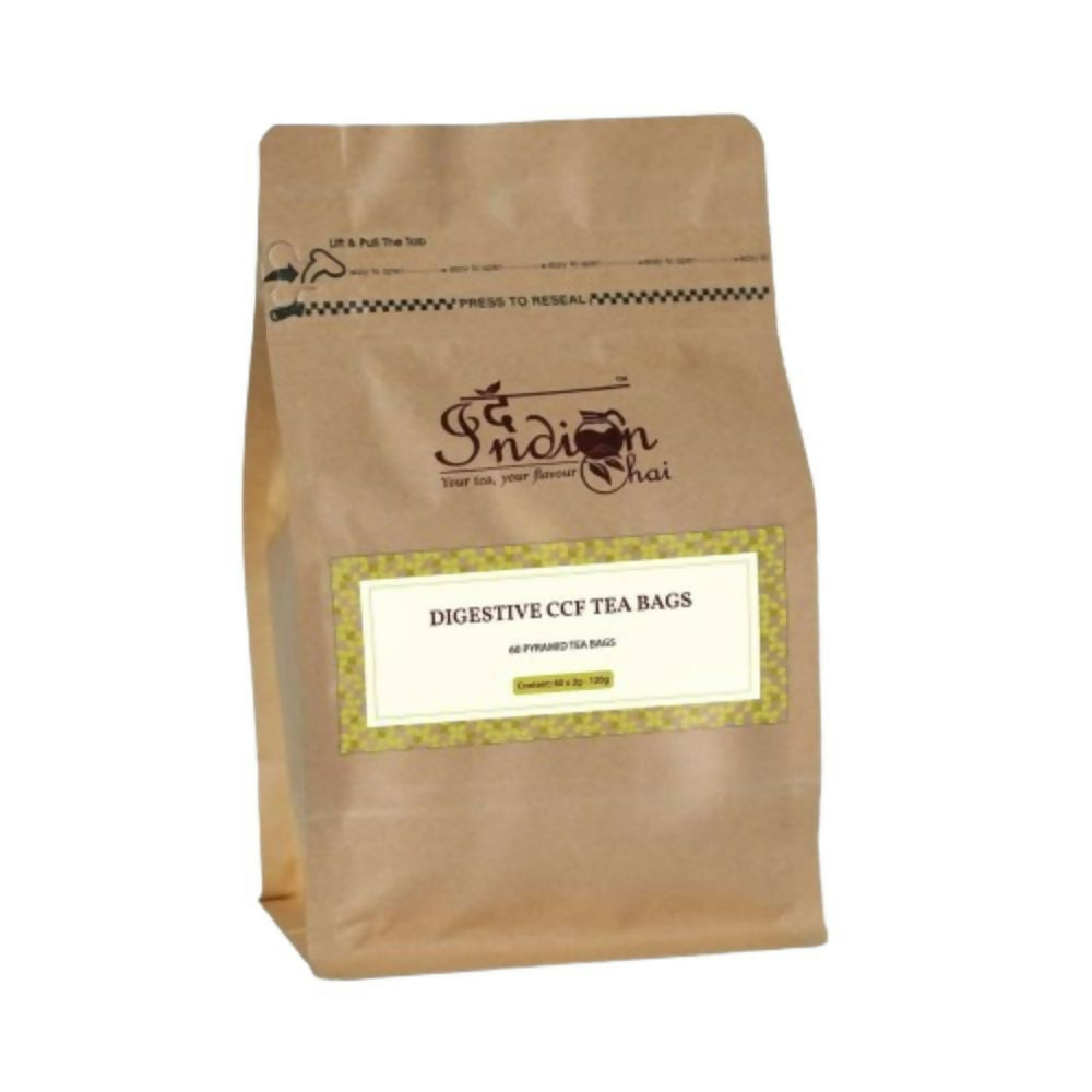 The Indian Chai - Digestive CCF Tea 30 Pyramid Tea Bags - Distacart