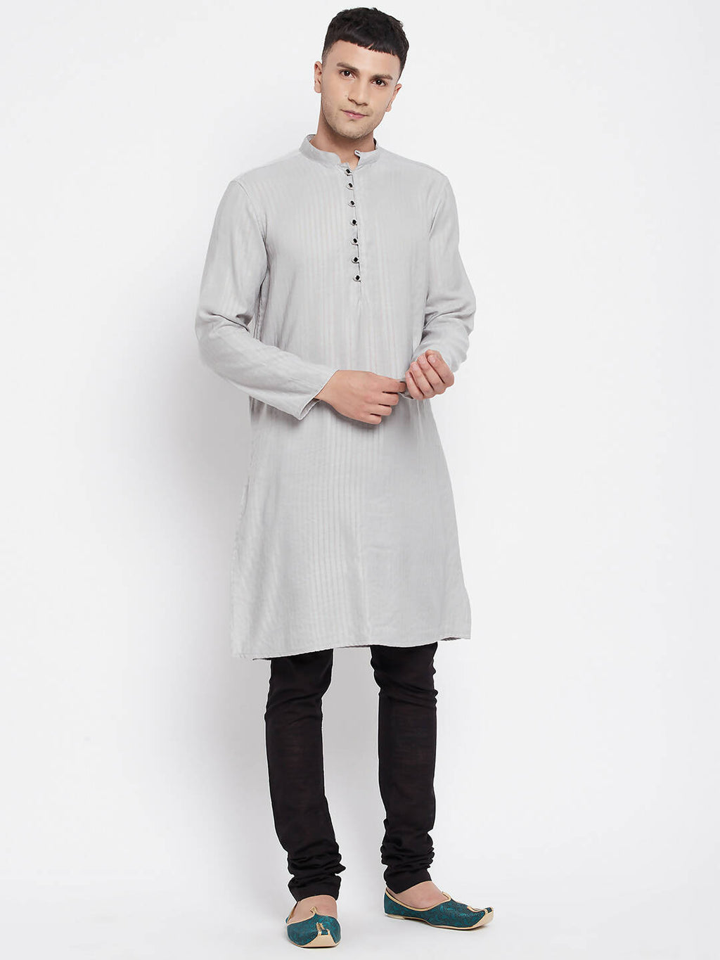 Even Apparels Beige Rayon Men's Kurta With Band Collar - Distacart