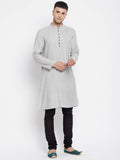 Even Apparels Beige Rayon Men's Kurta With Band Collar - Distacart