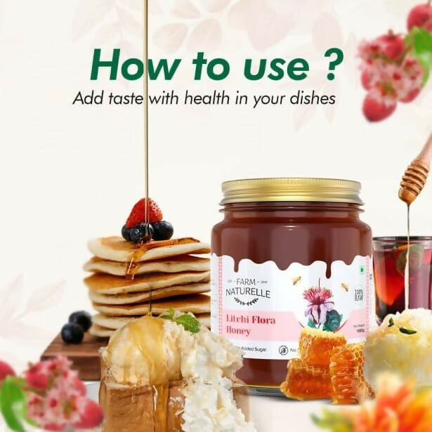 Farm Naturelle 100% Pure Litchi Flora Honey – Natural Sweetness