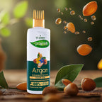 VI-JOHN Prakritik Argan & Evening Primrose Hair oil, Helps to Control Dandruff,100% Bio Actives Hair Oil