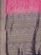 Kalamandir Ethnic Motifs Dark Pink Silk Blend Saree