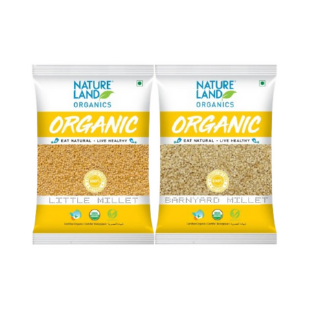 Nature Land Organics Little Millet+Barnyard Millet