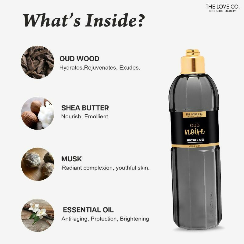 The Love Co. Luxury OUD Noir Shower Gel
