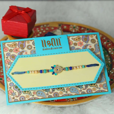 Indianvibez Kundan With Minakari Rakhi Collection