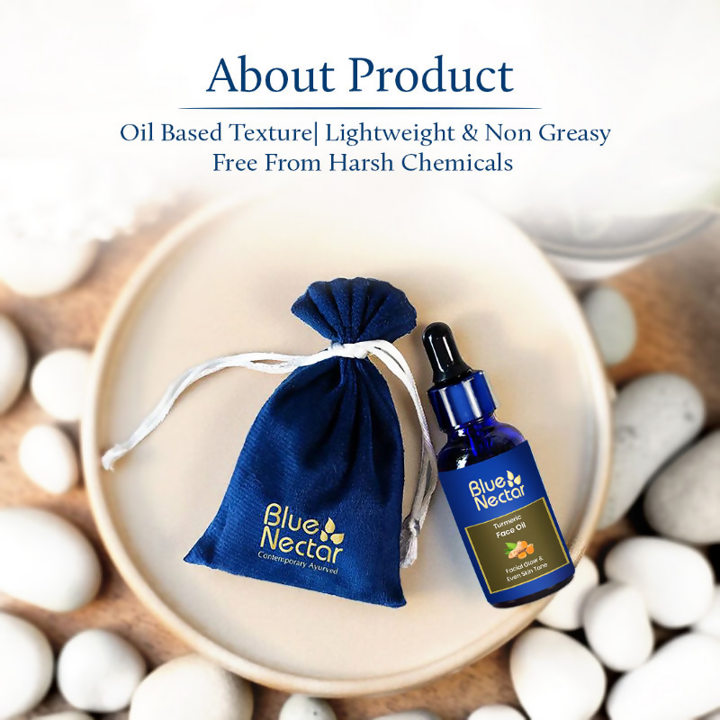 Blue Nectar Turmeric Face Oil For Facial Glow & Tan Removal