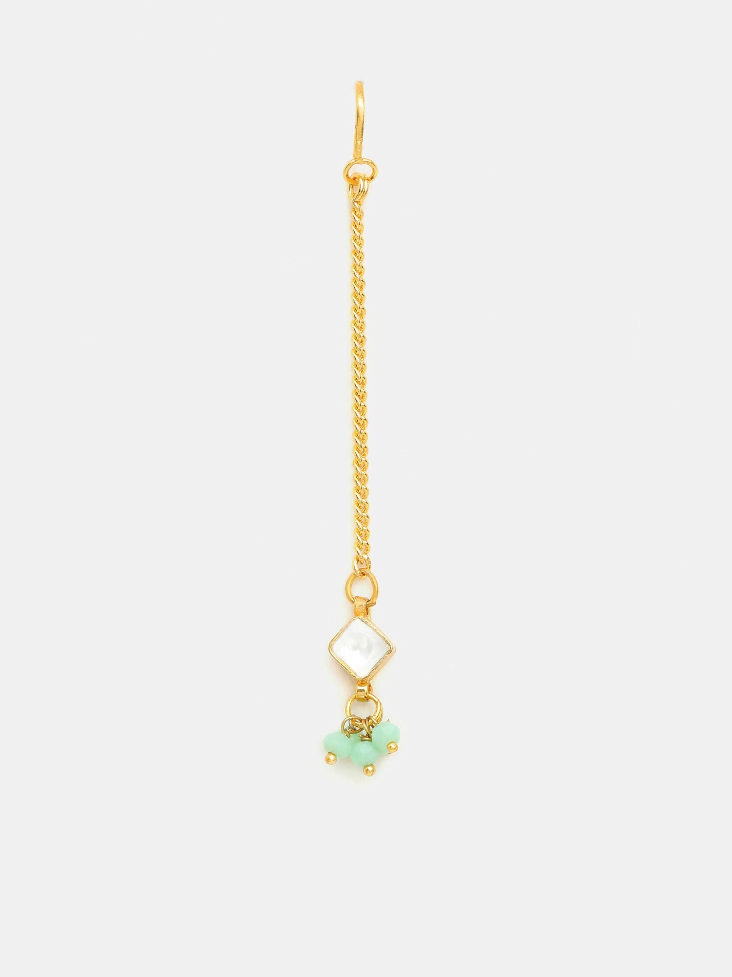 Ruby Raang Green Kundan Tikka - Distacart