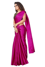 Vamika Pink Satin Designer Saree 