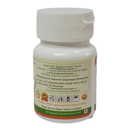 Deep Ayurveda Shatavari 500mg Veg Capsules - Distacart