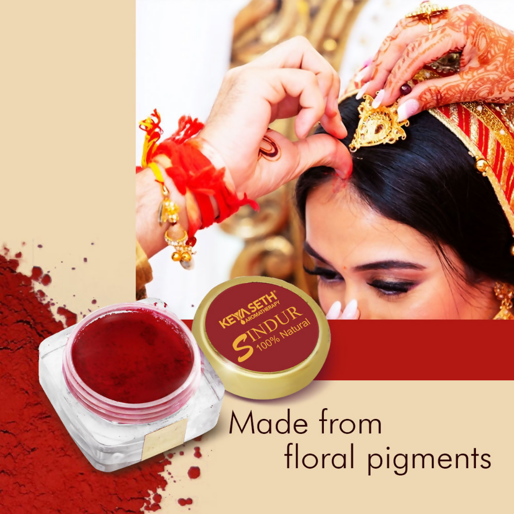 Keya Seth Aromatherapy 100% Natural Maroon Sindoor Powder - Distacart