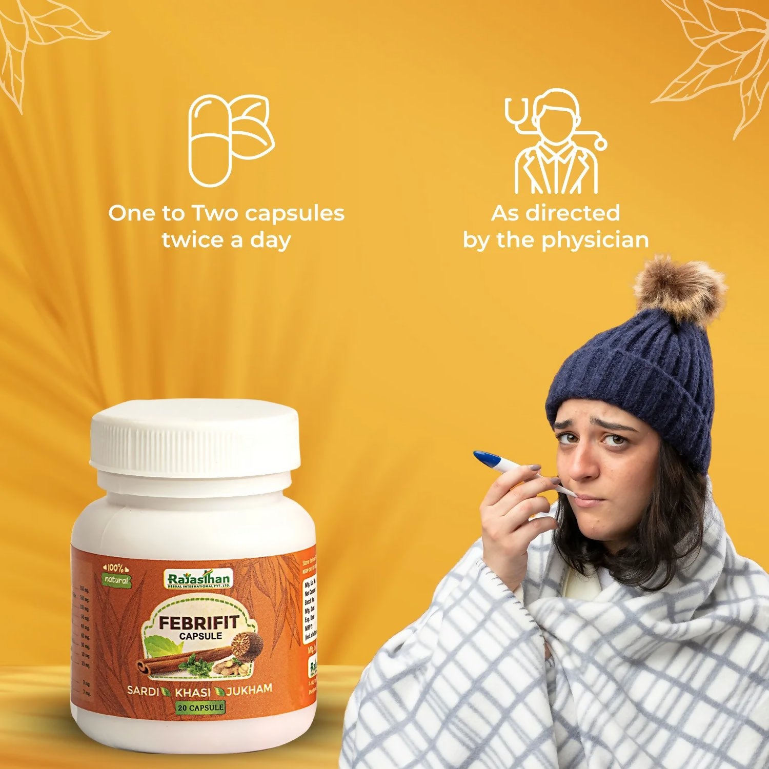 Rajasthan Herbals Febrifit Capsules - Distacart