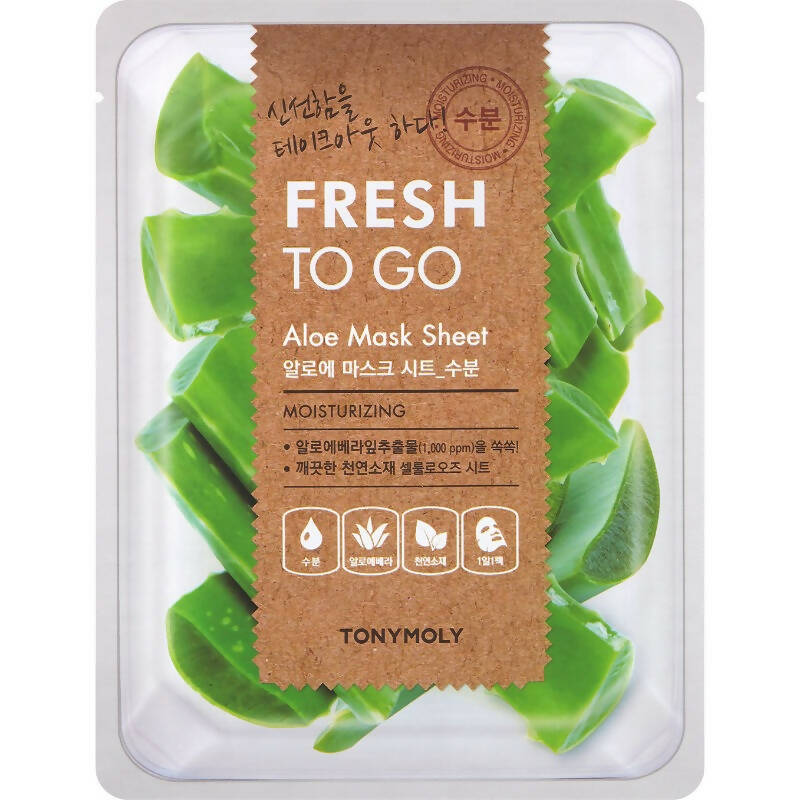 Tonymoly Fresh To Go Aloe Mask Sheet Moisturizing - Distacart