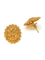 Ruby Raang Golden Necklace with Studs