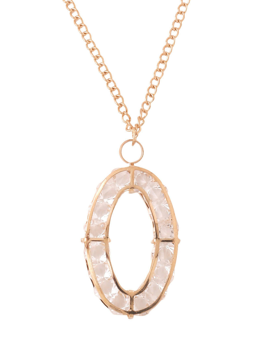 NVR Women Gold-Polished Oxidised Bohemian Necklace