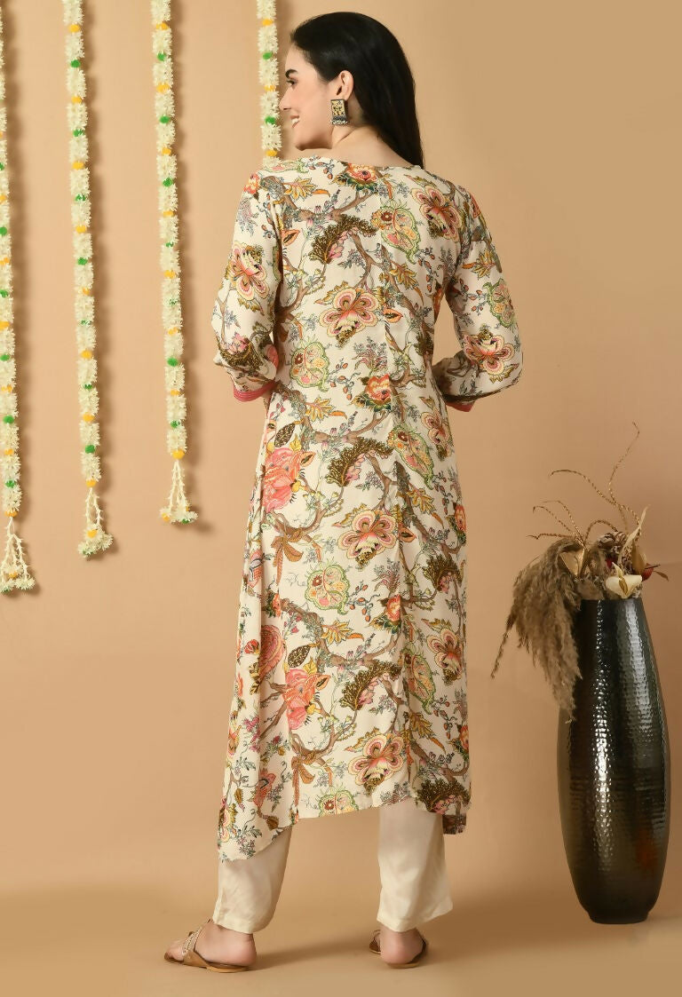 Joban Fashion White Maslin Kurta Set