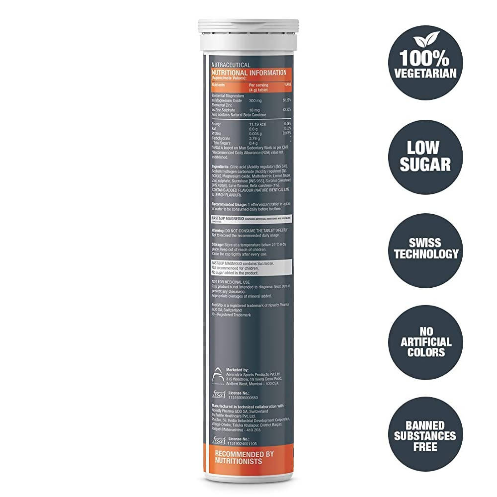 Fast&Up Magnesio Effervescent Tablets - Distacart