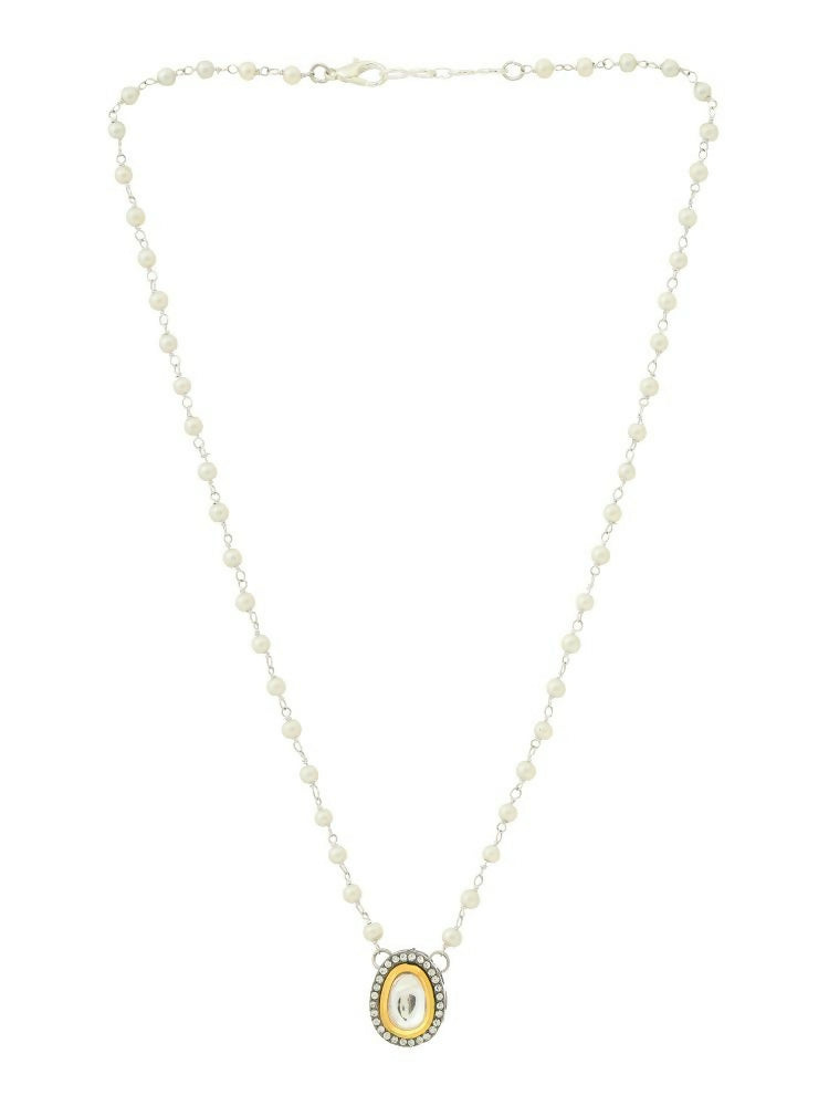 Beaded Kundan Necklace - Ruby Raang