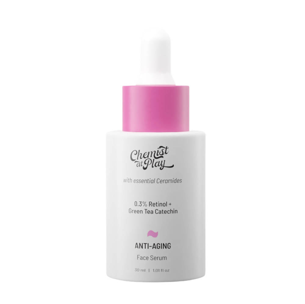 Chemist At Play Anti-Aging Face Serum For Dry, Mature Oily Skin, Reduces Wrinkles, Fine Lines, Age Spots