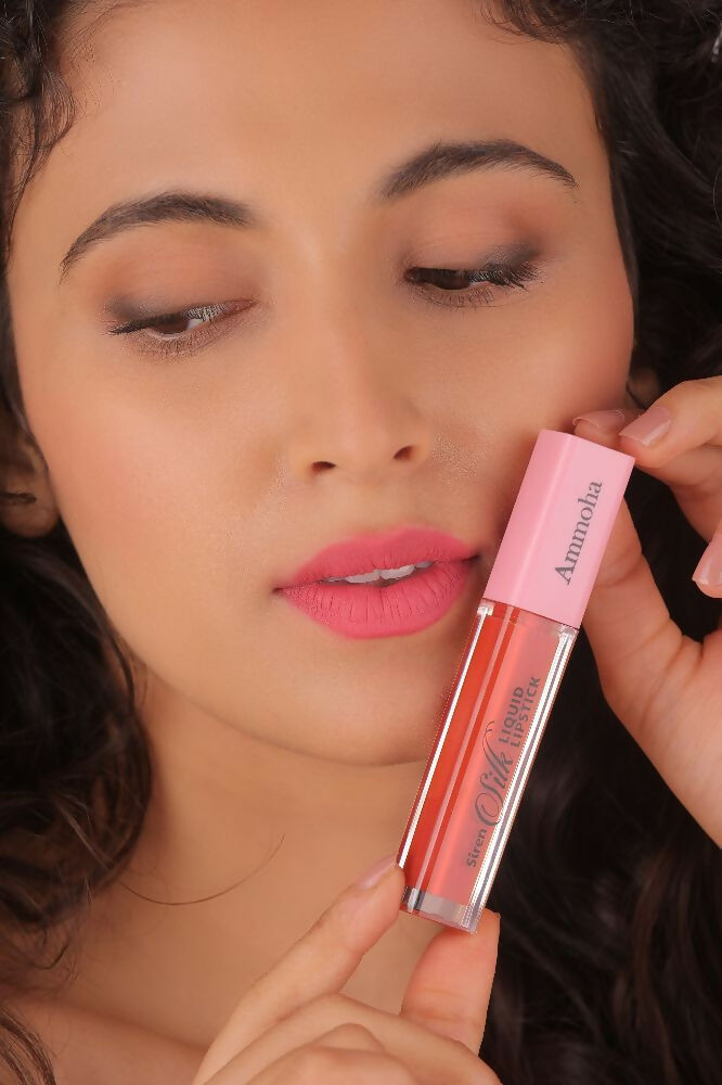 Ammoha Cosmetics Long-Lasting, Matte-Finished Spring Flamingo Color Liquid Lipstick
