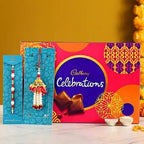 Pearl & Lumba Rakhi With Celebrations Combo