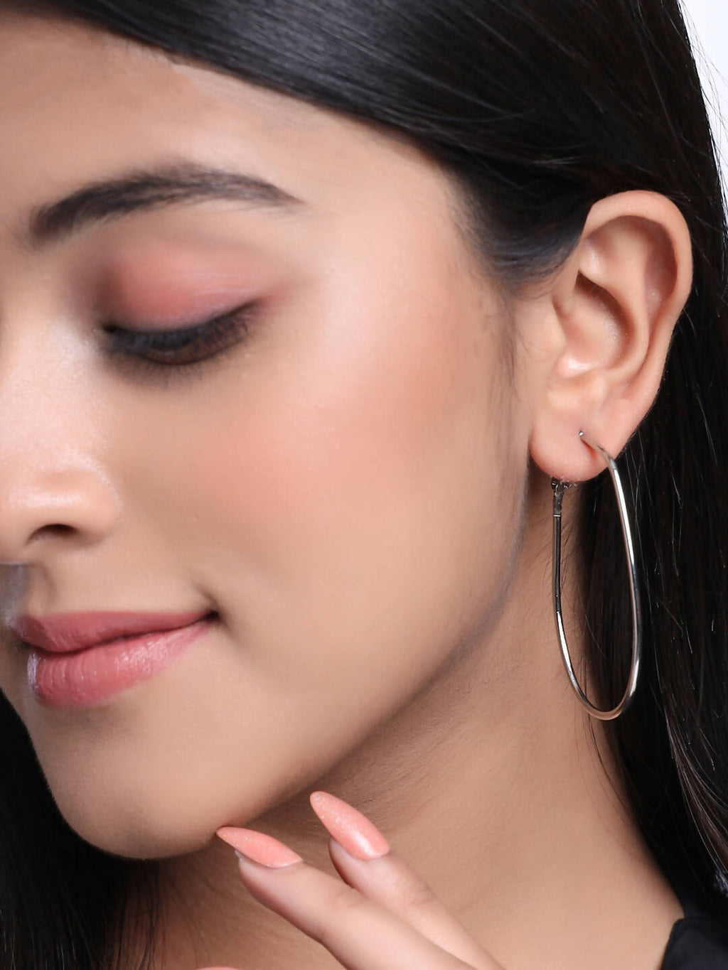 NVR Women Set of 2 Contemporary Hoop Earrings - Distacart