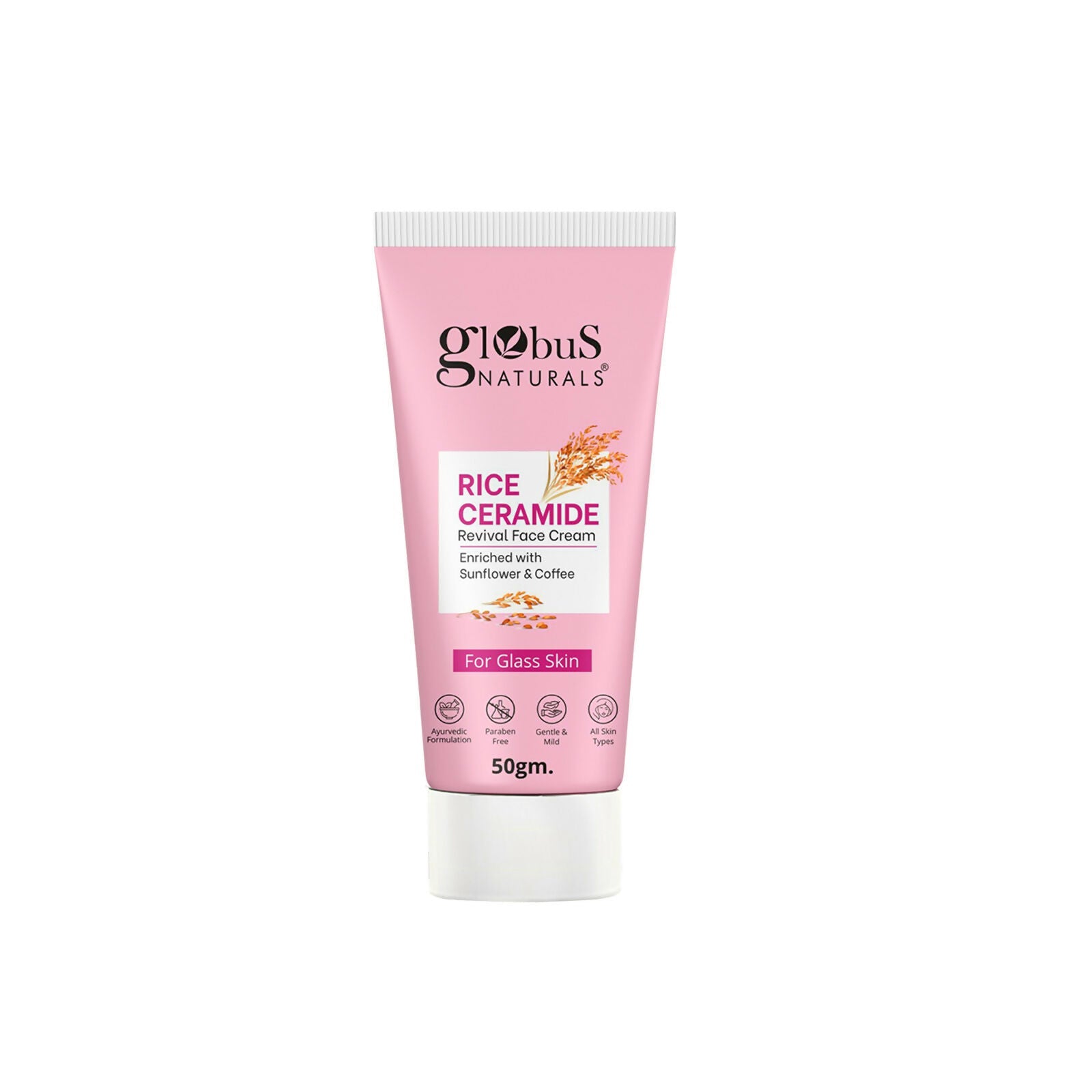 Globus Naturals Rice Ceramide Revival Face Cream - Distacart