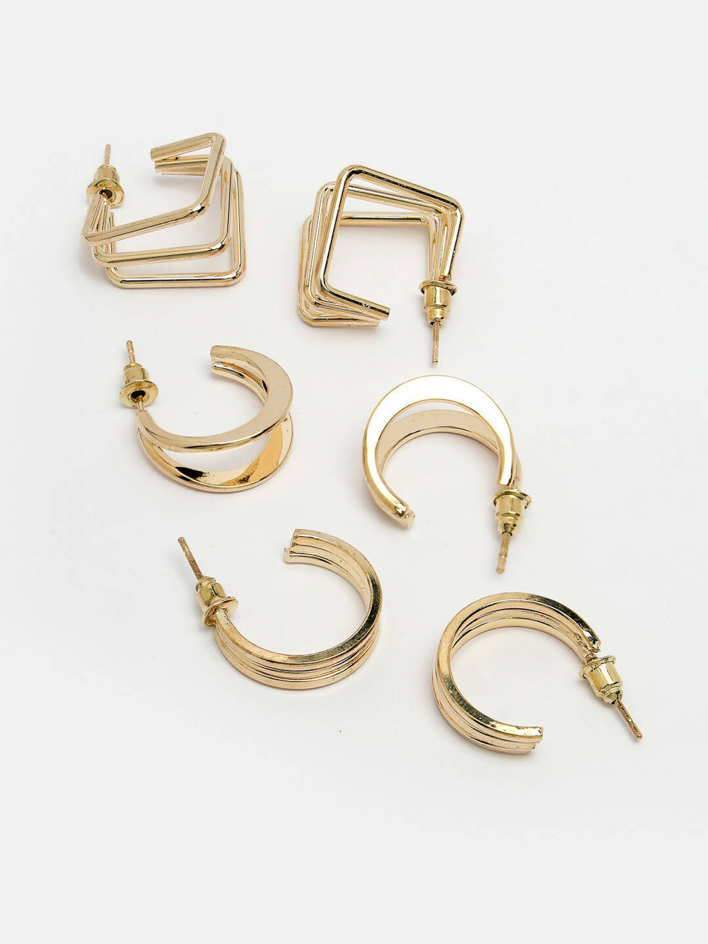 NVR Women Gold-Toned Circular Hoop Earrings - Distacart