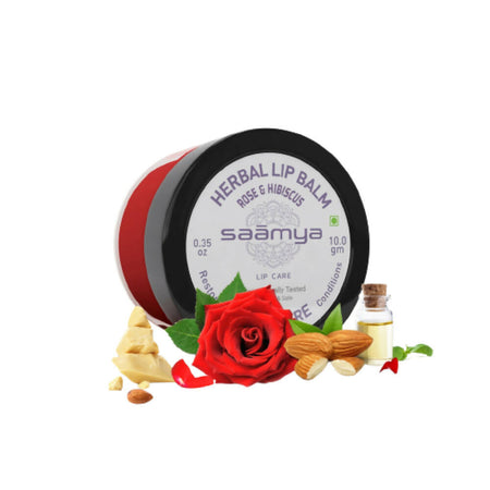Saamya Daily Care Herbal Lip Balm - Rose & Hibiscus