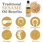 Soulflower Coldpressed Sesame Carrier Oil Pure & Natural