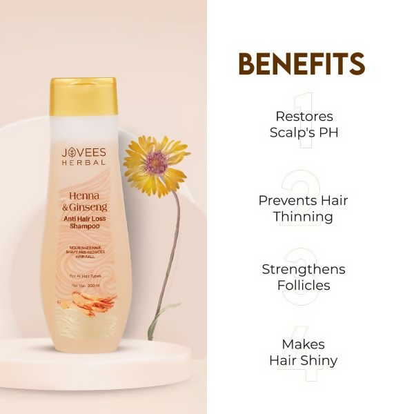 Jovees Henna & Ginseng Anti Hair Loss Shampoo - Distacart