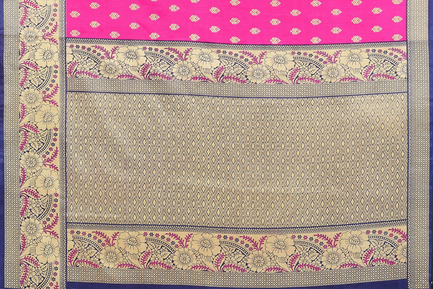 Vamika Pink Printed Art Silk Saree
