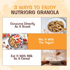Nutriorg Crunchy Granola Walnut, Flaxseeds & Choco Chips Flavor - Distacart