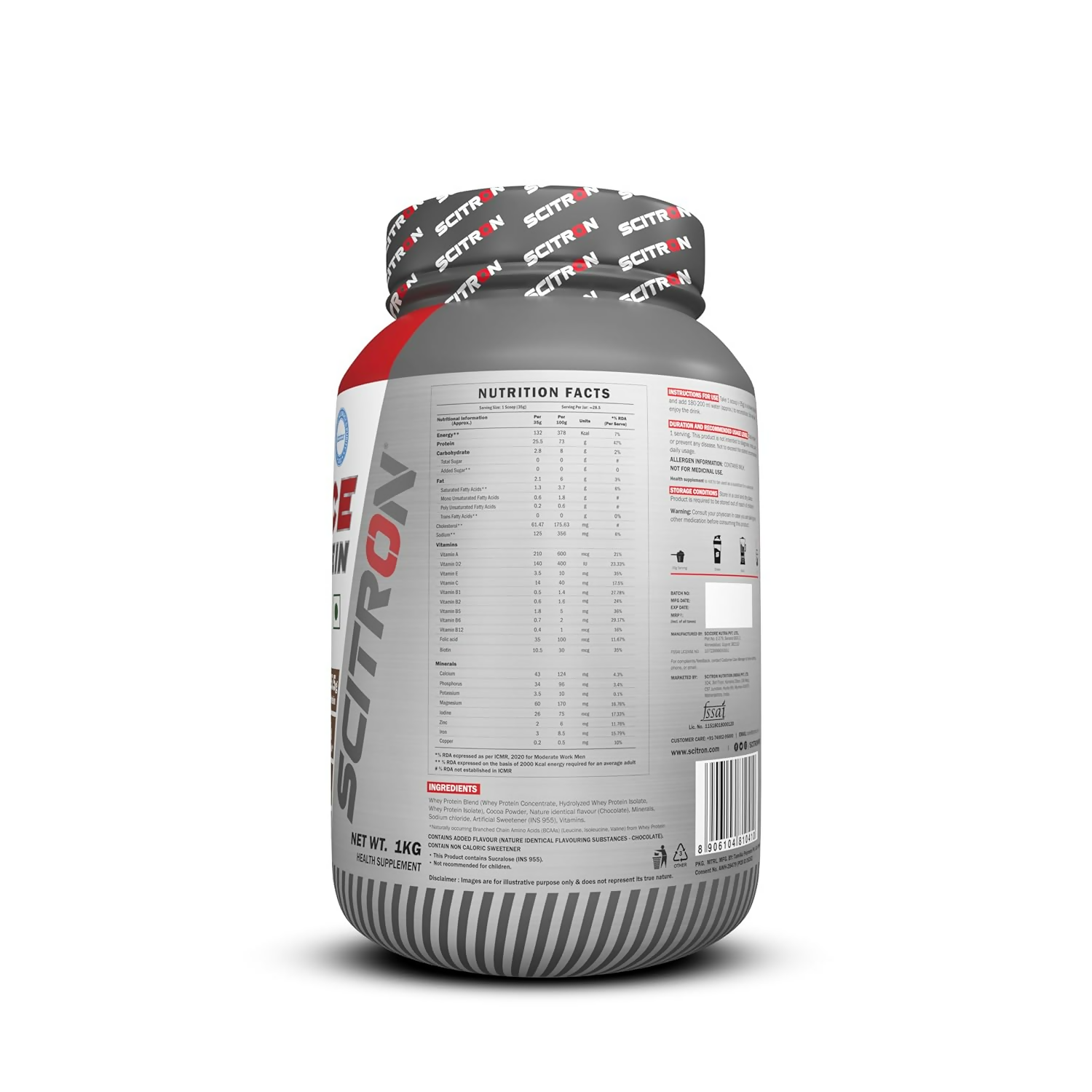 Scitron Advance Whey Protein Milk Chocolate Flavor - Distacart