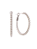 NVR Women Silver Toned Beaded Circular Earrings - Distacart