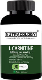 Nutracology L carnitine 1000mg for Weight Loss, Fat Burner and Muscle growth Capsules - Distacart