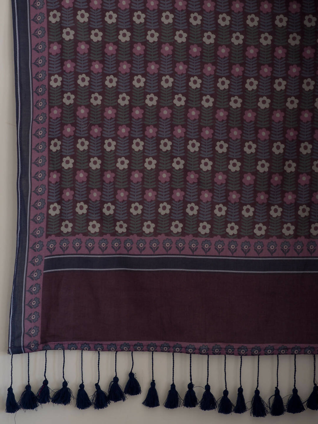 Suta Purple Polka Dots Pure Cotton Saree - Distacart