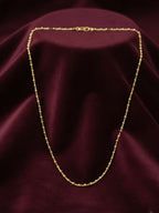 NVR Women Gold Plated Minimal Chain - Distacart