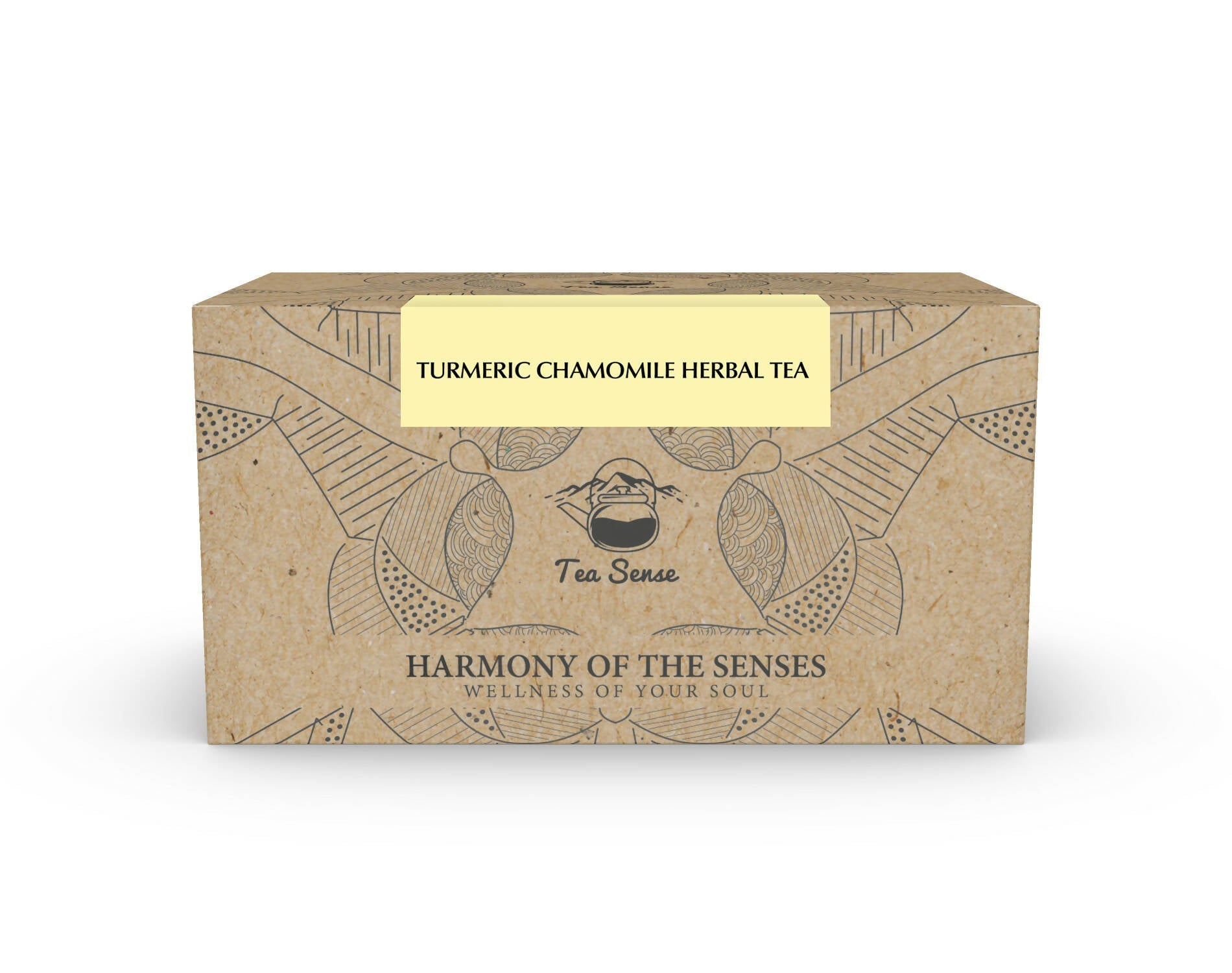 Tea Sense Turmeric Chamomile Tea Bags Box - Distacart