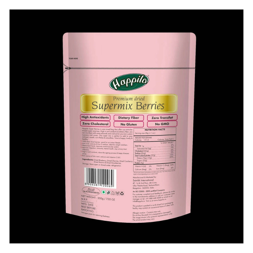 Happilo Healthy & Sweet Premium Dried Berries Mix