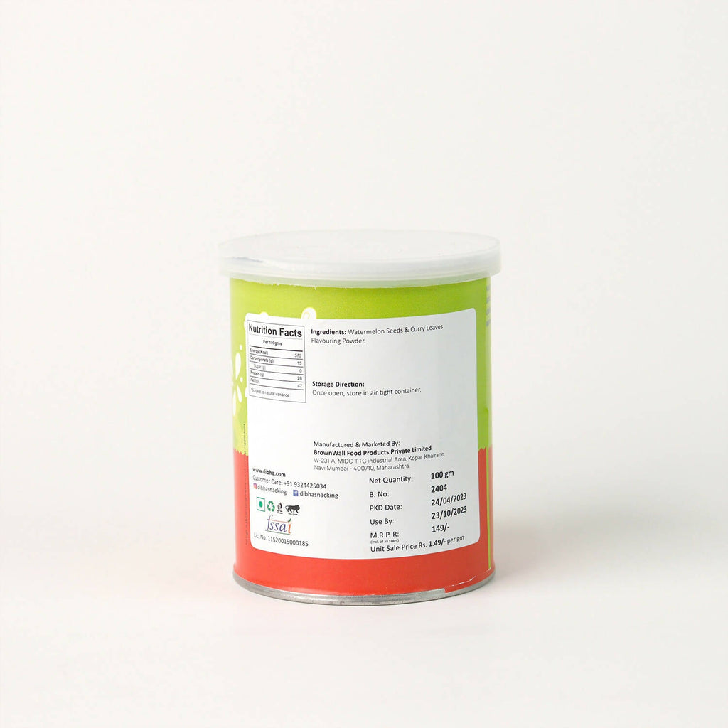 Dibha - Honest Snacking Curry Leaves Watermelon Seeds