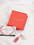 Designer kundan Rakhi - Ruby Raang - Distacart