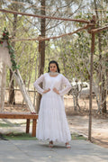 Joban Fashion White Georgette Sequence Embroidery Work Kurta Set - Distacart