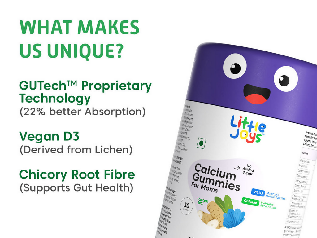 Little Joys Calcium Gummies Strawberry Flavor For Moms