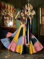 AI Fashion Multi Color Maslin Cotton Designer Navratri Lehenga Choli Collection