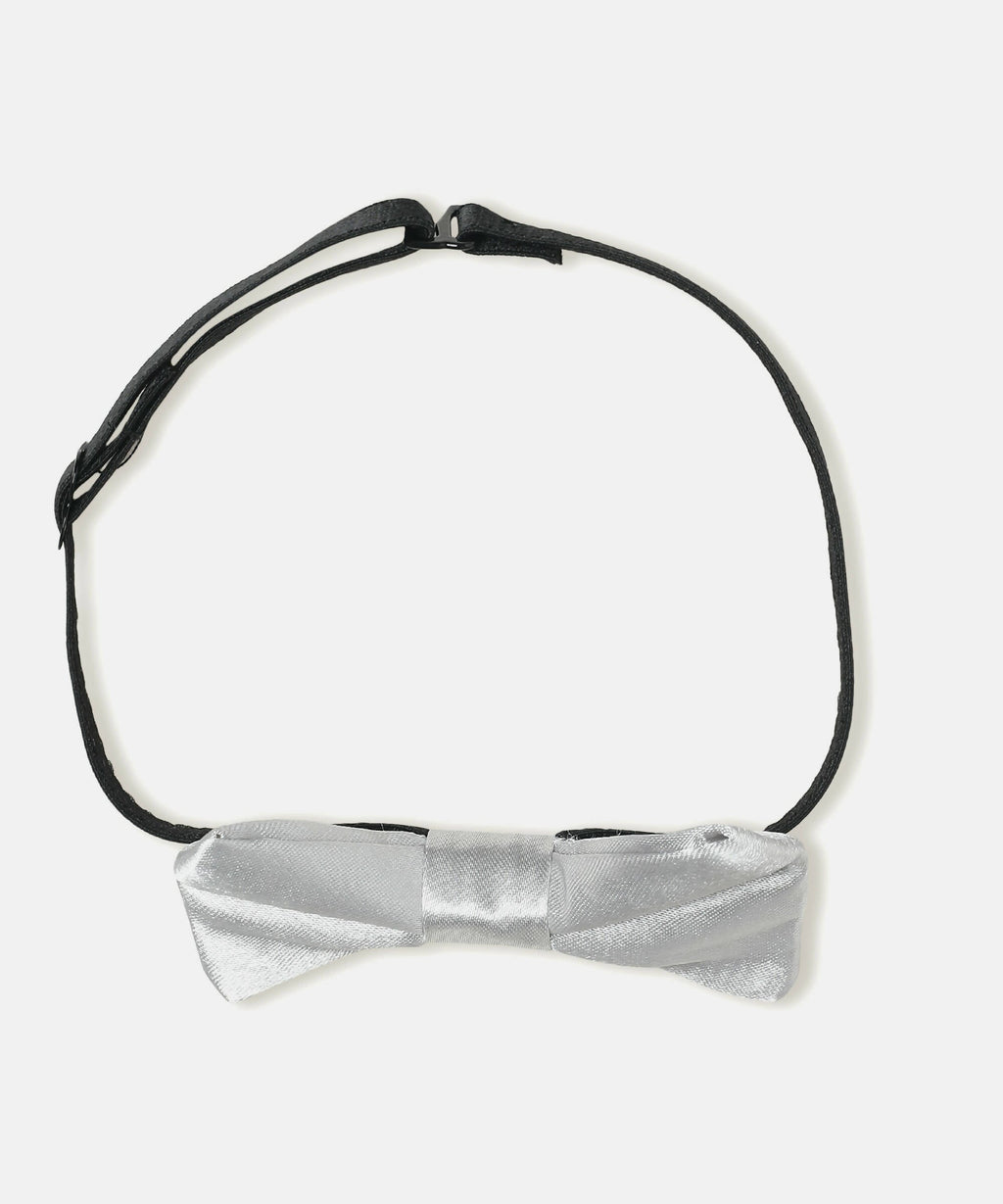 Manet Boys Solid Single Layer Bow - Silver