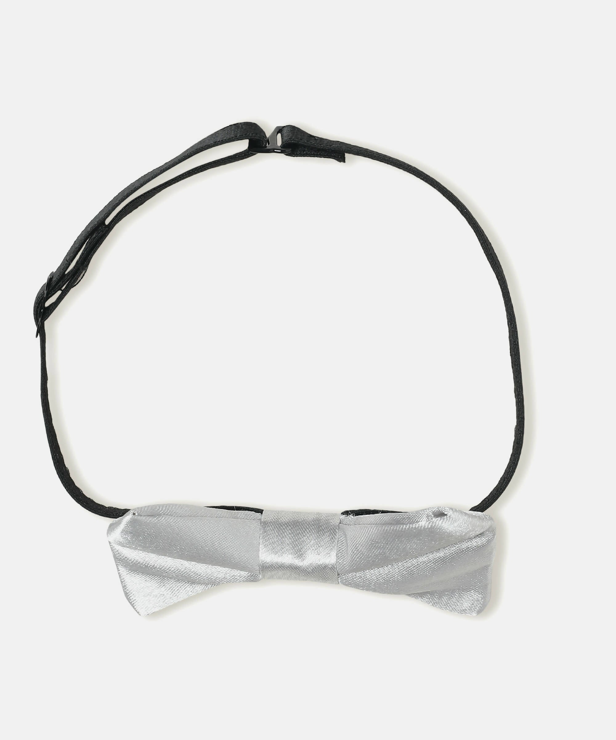 Manet Boys Solid Single Layer Bow - Silver